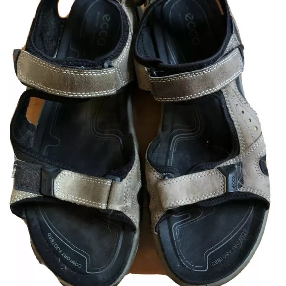 ECCO Sport Sandals Suede Leather Straps Athletic - Picture 3 of 6